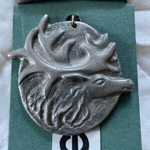 Pewter Moose Pendant, Canadian 